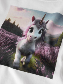 NAME IT Bluse Votea Cloud Dancer Lavender Unicorn